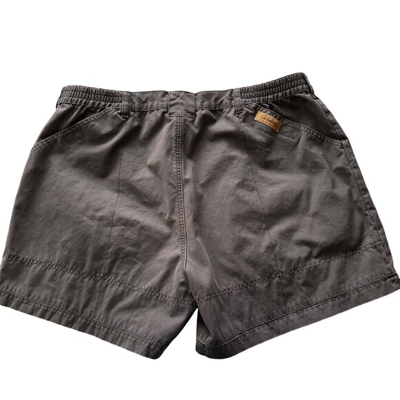 Cabelas Mens Cargo Shorts Khaki & Gray Elastic Waist 6 Pockets Hunting Camping - Picture 8 of 10